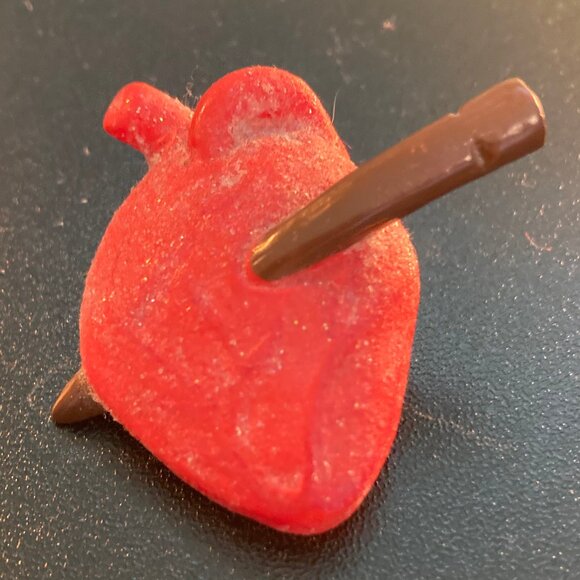 🖤🧛 Anatomical Heart Pin/Brooch Vintage Salem Buffy the Vampire Slayer Relic 🩸 - Picture 1 of 2